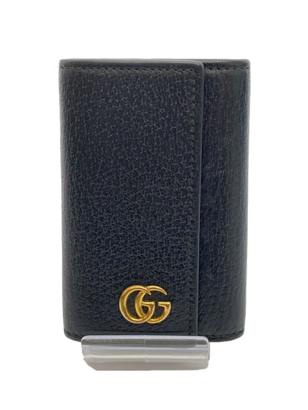 Gucci Key Case Wallet Leather Black